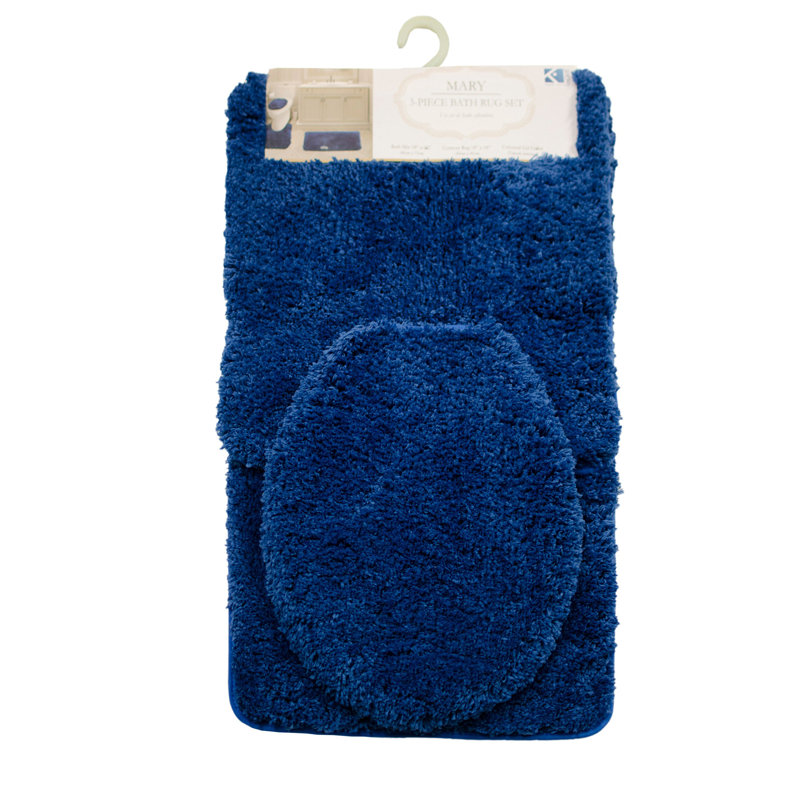 Mercer41 Elwen Microfiber Bath Rug Set with NonSlip Backing Wayfair